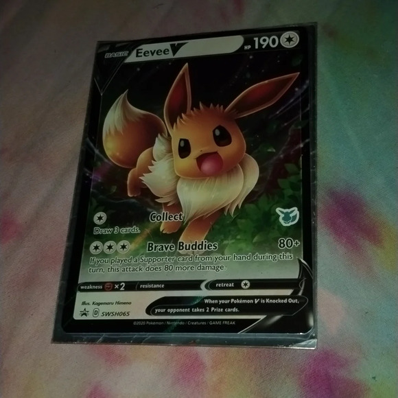 Pokémon Eevee V card - Picture 5 of 6